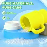 Tumbler Silicone Sippy Cup for Toddler with Straw and Handle, Water Bottle for Baby& Infant, 9oz Kids Cups Spill Proof, BPA Free, Toddler Travel Essential, Yellow - Image 4