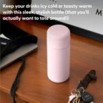 W&P Porter Insulated Bottle 16 oz | Clean Taste Ceramic Coating for Water, Coffee, & Tea | Wide Mouth Vacuum Insulated | Dishwasher Safe, Cream - Image 3