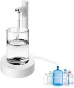 Desktop Electric Water Bottle Dispenser, Portable Drinking Water Pump for 5 Gallon, USB Charging Automatic Water Dispenser Water Jug Pump for Home, Office, Outdoor (White) - Image 6