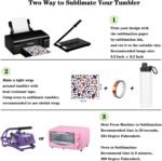 Sublimation Sports Water Bottle Blanks Bulk, 22 oz Sublimation Tumblers, Stainless Steel Double Wall Insulated Sublimation Cups with Portable Handle, Individually Boxed (8 Pack) - Image 5