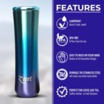 Tea Infuser & All Purpose Thermos Bottle-316 Stainless Steel Insulated Tea Infuser Tumbler for Loose Leaf Tea, Iced Coffee and Fruit-Infused Water- Leakproof Tea Tumbler With Infuser-15oz - Image 3