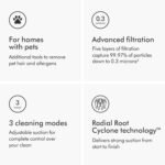 Dyson Ball Animal 3 Extra Upright Vacuum, Corded, 290AW, De-tangling Motorbar Cleaner Head for All Floors, 3 Suction Modes, Specialized pet Tools - Image 5