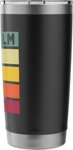 Keep Calm And Let Brian Handle This Funny Retro Quote Stainless Steel Insulated Tumbler - Image 3