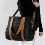 Diaper Bag Tote for Moms, Baby Hospital Bag with Insulated Bottle Pockets, Changing Pad & Stroller Straps - Image 4