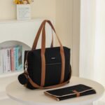 Diaper Bag Tote for Moms, Baby Hospital Bag with Insulated Bottle Pockets, Changing Pad & Stroller Straps - Image 7