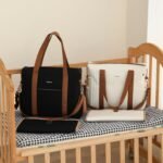 Diaper Bag Tote for Moms, Baby Hospital Bag with Insulated Bottle Pockets, Changing Pad & Stroller Straps - Image 8