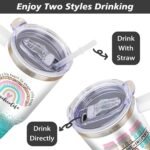 30oz Teacher Tumbler with Handle, Teacher's Day Water Bottle Cup, Birthday,Christmas,Graduation Gifts for Teachers - Image 5