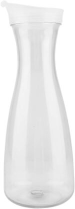 34oz Juice Bottle, Acrylic Transparent Water Carafe with Flip Top Lid, Hot Cold Juice Pitcher for Water, Beverage(1000ML) - Image 7