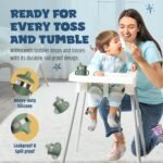 Jumble Dream Baby Sippy Cup, 100% Silicon Training Stainless Steel Kids Cups with Silicon Straw, Toddler Tumbler with Straw Spill Proof | 6 Month Plus Toddler Sippy Cup | BPA Free - Image 4