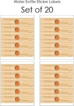 Big Dot of Happiness Nothin' but Net - Basketball - Baby Shower or Birthday Party Water Bottle Sticker Labels - Set of 20 - Image 4