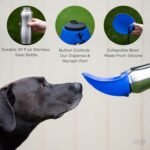 Portable Dog Water Bottle, 24 oz, Stainless Steel, Convenient Pet Water Dispenser, Collapsible Travel Bowl, Walking, Hiking, and Outdoor Activity, Compatible with Various Pets, Houd2Go (Orange, 24oz) - Image 4
