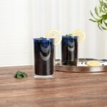 Restaurantware Borosilicate Glass Tumbler 2 Count 13.6 oz Double Wall Cocktail Glass Insulated Dishwasher-Safe Sophisticated Drinkware - Image 4