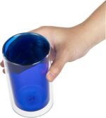 Restaurantware Borosilicate Glass Tumbler 2 Count 13.6 oz Double Wall Cocktail Glass Insulated Dishwasher-Safe Sophisticated Drinkware - Image 7