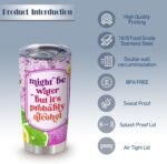 ATHAND Funny Might Be Wine Tumbler, 20oz Gifts for Womens,Alcohol Glasses for Women, Stemless Alcohol Glasses, Funny Wine Themed Birthday Gifts For Women Friends,Christmas, Gift-Ready,1 Pcs - Image 3