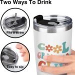 Aurahouse Mothers Day Grandma Gifts-Cool Grandmas Club Tumbler 20oz, Birthday Gifts for New Grandmas, First Time Grandma-to-be, Nana, Mimi, Gigi Christmas Coffee Cup - Image 7