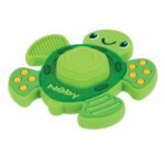 Nuby Teethe N' Pop Sensory Play Teether - Baby Teething Toy - 3+ Months - Turtle - Image 4