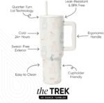 Simple Modern Disney 40 oz Trek Tumbler with Handle and Straw Lid | Cup Holder Friendly Insulated Stainless Steel Travel Mug | Winnie the Pooh Doodles - Image 3