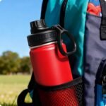 Small Water Bottle for kids-12 oz Stainless Steel Vacuum Insulated Wide Mouth Water Bottle with Spout Lid (Canyon Red) - Image 9