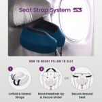 Cabeau Evolution S3 Travel Pillow – Straps to Airplane Seat – Ensures Your Head Won’t Fall Forward – Relax with Plush Memory Foam – Quick-Dry Fabric Keeps You Cool and Dry (Indigo)… - Image 3