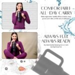 40 oz Insulated Travel Tumbler with Handle & Straw – Double Wall Vacuum Stainless Steel Tumbler, Reusable Large Coffee Mug, Cold & Hot Drink Tumbler with Lid - Image 5