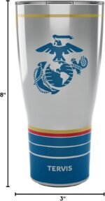 Tervis Traveler Marines Forever Proud Triple Walled Insulated Tumbler Travel Cup Keeps Drinks Cold & Hot, 30oz, Stainless Steel - Image 6