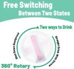 40 OZ Tumbler Lid Replacement Fit for Stanley Cup, 2 Pack Clear Replacement Lids Fit for Stanley Travel Tumbler, Spill Proof Tumbler Covers for Stanley Cup Accessories (Clear - Pink) - Image 4