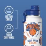 Hydrapeak x NBA Officially Licensed New York Knicks 32oz Active Water Bottle Chug Lid Stainless Steel Reusable Double Wall Celebrating The City Of New York - Image 3