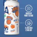Hydrapeak x NBA Officially Licensed New York Knicks 32oz Active Water Bottle Chug Lid Stainless Steel Reusable Double Wall Celebrating The City Of New York - Image 4