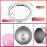 16 Pack Stainless Steel Wine Tumblers 12 oz Insulated Vacuum Wine Cup Set Double Wall Stainless Steel Stemless Mug Glasses for Coffee Soda Whiskey Outdoor Travel (Pink) - Image 4