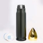 304 Stainless Steel Bullet Tumbler Shape Water Bottle 17 oz 500 ml Double Wall Vacuum Insulated Coffee Mug Insulated Flask Cup for Hiking Traveling - Image 3