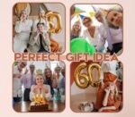 60th Birthday Gifts for Women, Her - Cheers to 60 Years - 12 oz/350 ml Stainless Steel Wine Tumbler with Straw and Lid - Women's Happy 60th Birthday Gifts Ideas - (Rose Gold) - Image 8