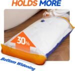 Vacuum Storage Bags with Rechargeable Cordless Pump,21 Pack 3 Size Compression Packing Cubes Seal Bags, Space Saver for Clothes and Clothing Blankets Organization Space Saving - Image 3