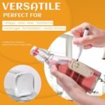 6 Pack 8oz Swing Top Glass Bottles, Square Flip Top Glass Bottles with Airtight Lids for Vanilla Extract, Home Brewing, Kombucha, Vinegar, beer,soda, beverages - Included Complete Brewing Kit - Image 5