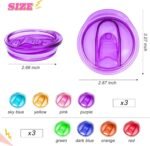 YBB 24 Pcs 20 oz Skinny Tumbler Replacement Lids, Multi-colored Spill Proof Splash Resistant Tumbler Cup Lids Cover - Image 3