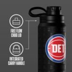 Hydrapeak x NBA Officially Licensed Detroit Pistons 26 oz Active Water Bottle with Chug Lid and Handle Reusable Stainless Steel Double Wall Insulated Sports Gift - Image 5