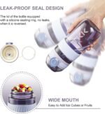 TKK Kids Water Bottle for School with Silicone Straw & Build-in Carrying Handle, Spill-Proof Lid, 18 oz Bottle, Dishwasher Safe, Leak-Proof Locking Lid for Outdoor Sports, School Backpack, Purple - Image 6