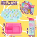 Get Trend Care Bears Lunch Bag, Lunch Box, Water Bottle for Kids 3 Piece Set Bento Box, Insulated Snack Container, Meal Holder Gifts for Kids (Multi Care Bears) - Image 5