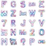 100pcs Personalize Letter Stickers for Water Bottle - Custom Creation Waterproof Vinyl Name Labels Stickers for Cups, Tumblers,Laptop, Phone, Scrapbook, DIY Projects and Daycare - Image 9