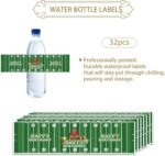 32pcs Football Happy Birthday Water Bottle Labels, Rugby Bottle Wrappers for Boys Birthday, Ball Game Sport Themed Baby Shower Party Decoration - Image 4