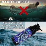 Stainless Steel Water Bottle | Leak-Proof Reusable Water Bottle For Kids, School, Sports, Gym, Fridge, Home & Office And Outdoor Activities| Eco-Friendly|, 750 ml - Image 4