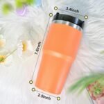 20 oz Tumbler Stainless Steel Tumblers,Reusable Double Wall Vacuum Insulated Coffee Mug for Home, Office, Outdoor Works Great for Ice Drinks and Hot Beverage(Black) - Image 4