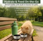 Portable Water Bottle & Feeder Bowl: Durable 2-in-1 Travel Solution with Stainless Steel, eco-Friendly Design, and Compact Portability. Perfect for Hydrating Pets on The go - Image 5