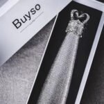 Bling Water Bottle Rhinestone Diamond Water Bottle Reusable Insulated Stainless Steel Bling Premium Aesthetic Gift (Princess, silver) - Image 4