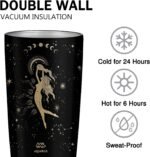 Aquarius Gifts for Women: 20 OZ Astrology Tumbler Cup, Witchy Gothic Gifts Stainless Steel Insulated Constellation Tumbler - Image 3