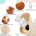 Nuanchu 4 Pack Long Hot Water Bottle with Soft Bear Fleece Cover 2L Large Capacity, Rubber Hot Water Bag for Pain Relief, Hots & Cold Therapy, Christmas Gift for Women Men - Image 4