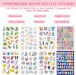 Mininoo Girls Water Bottle for School, 16oz Stainless Steel Insulated Metal Water Bottle with Straw Lid for Boys (Punch/Green) - Image 5