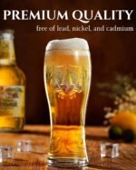 Personalized Beer Glass, Custom Alcohol Gifts for Beer Lovers, Unique Birthday, Christmas Gifts for Dad, Uncle, Husband, Boyfriend, with Initial D - Image 4