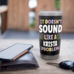 KRISTA Personalized Women's Gift Custom KRISTA Stainless Steel Insulated Tumbler - Image 8