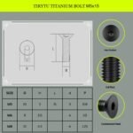 4PCS Titanium Bolts M5x15mm, Lightweight Design | Ideal for Humid/Salty Environments Screws for Bicycle Water Bottle Cage (Black) - Image 3