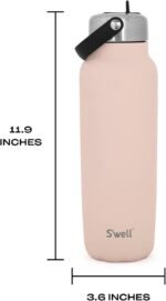 S'well Recycled Stainless Steel Explorer with Flip Straw Lid and Handle, 40oz, Himalayan Salt, Triple Layered Vacuum Insulated Containers Keeps Drinks Cold for 54 Hours and Hot for 12 - Image 5